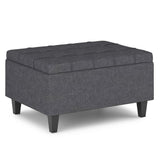 Harrison - Upholstered Coffee Table Storage Ottoman - Furniture Home Direct