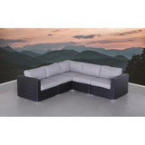 Luxurious Wicker Patio Sectional With Weather Resistant Sunbrella Cushions - Furniture Home Direct