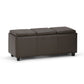 Avalon - Upholstered Storage Ottoman - Furniture Home Direct