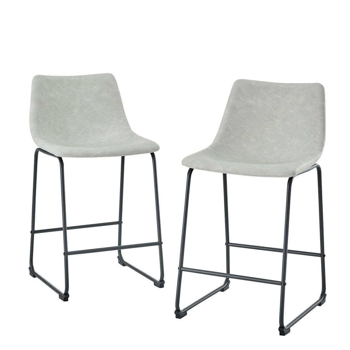 Industrial Counter Stools (Set of 2) - Furniture Home Direct
