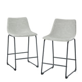 Industrial Counter Stools (Set of 2) - Furniture Home Direct