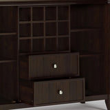 Bedford - Wine Rack - Dark Chestnut Brown - Furniture Home Direct