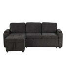 Convertible L Shaped Sofa Couch With Storage, Cup Holders, USB Ports - Furniture Home Direct