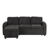 Convertible L Shaped Sofa Couch With Storage, Cup Holders, USB Ports - Furniture Home Direct