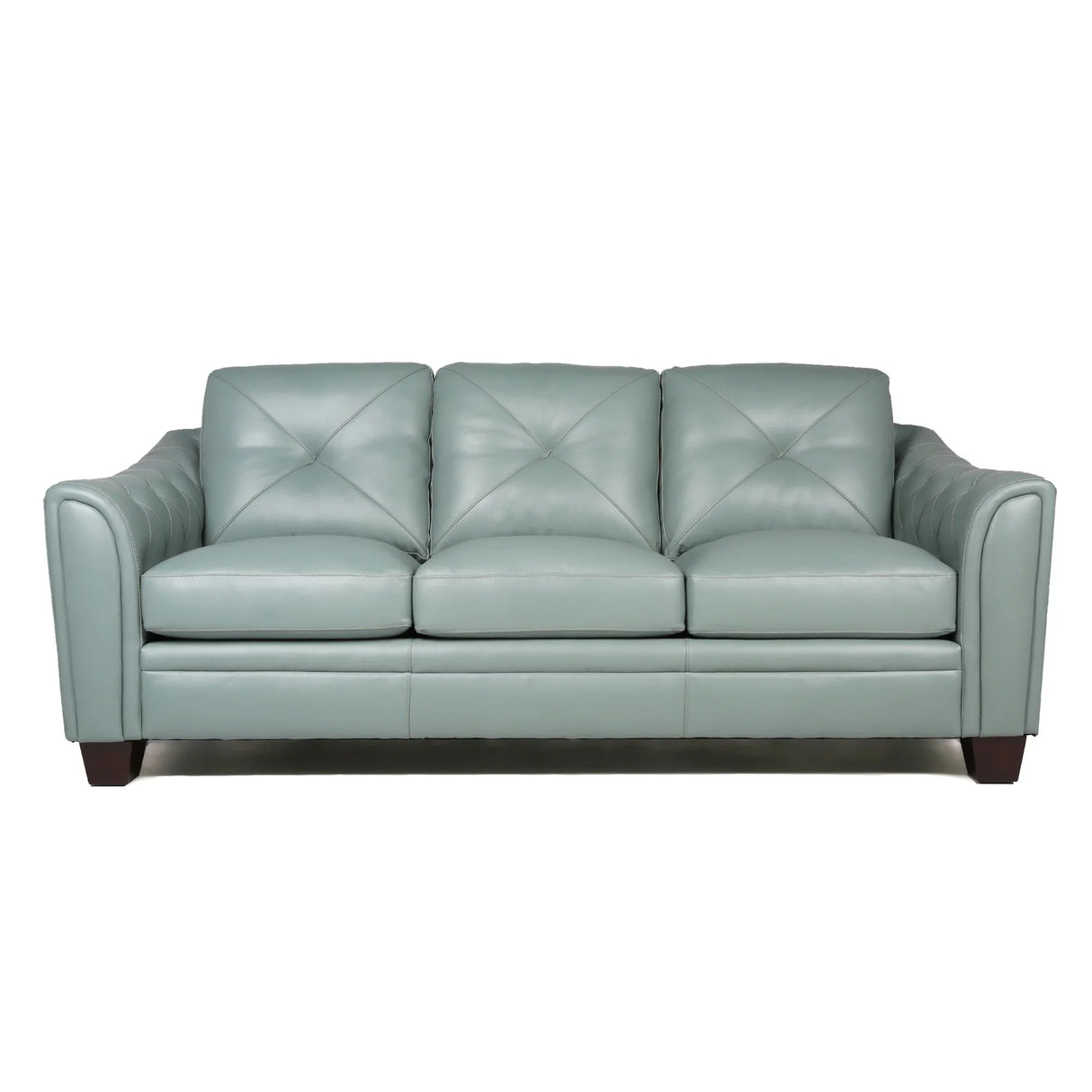 Modern Tufted Leather Sofa - Furniture Home Direct