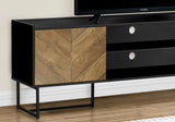 TV Stand, Console, Media Entertainment Center, Storage Cabinet, Modern - Black - Furniture Home Direct