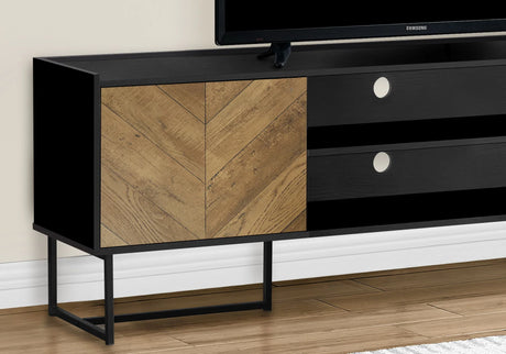 TV Stand, Console, Media Entertainment Center, Storage Cabinet, Modern - Black - Furniture Home Direct