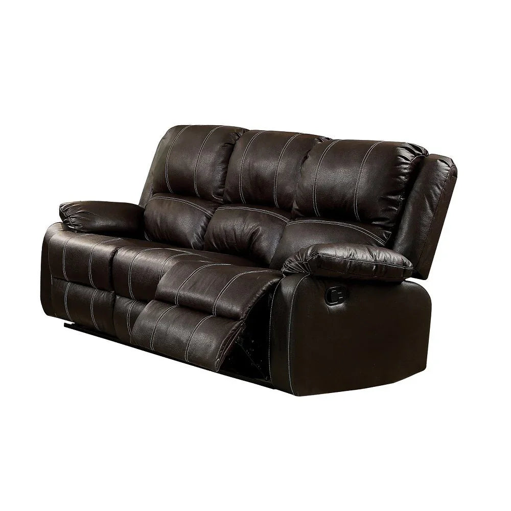 Zuriel - Synthetic Leather Recliner Sofa - Furniture Home Direct