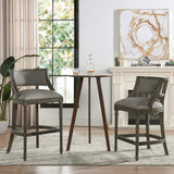 Paris - Farmhouse Counter Height Bar Stool With Backrest - Furniture Home Direct