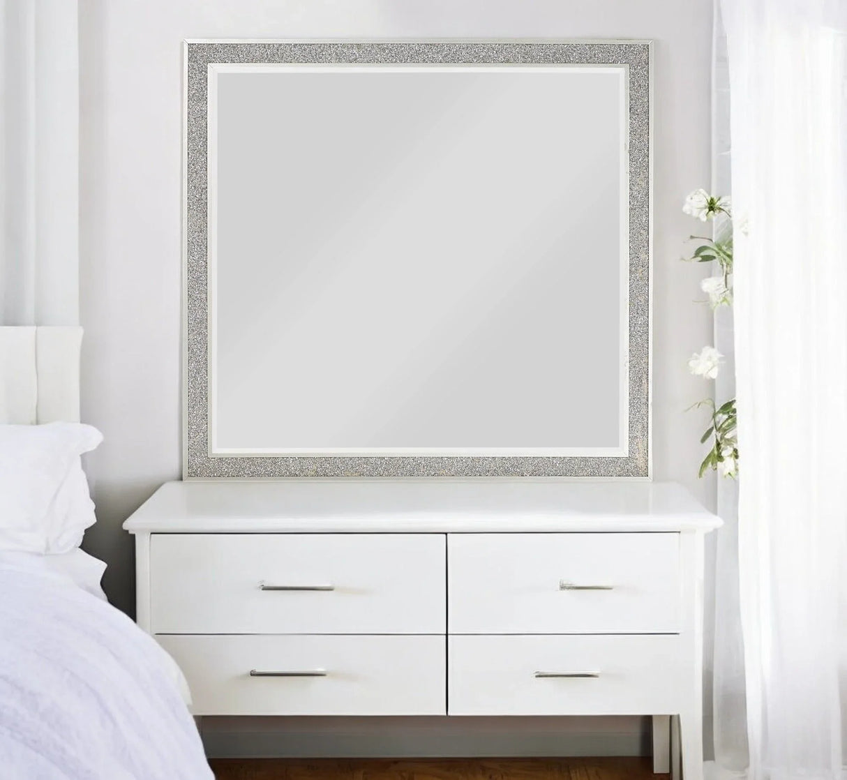 Sliverfluff - Mirror - Mirrored / Champagne - Furniture Home Direct