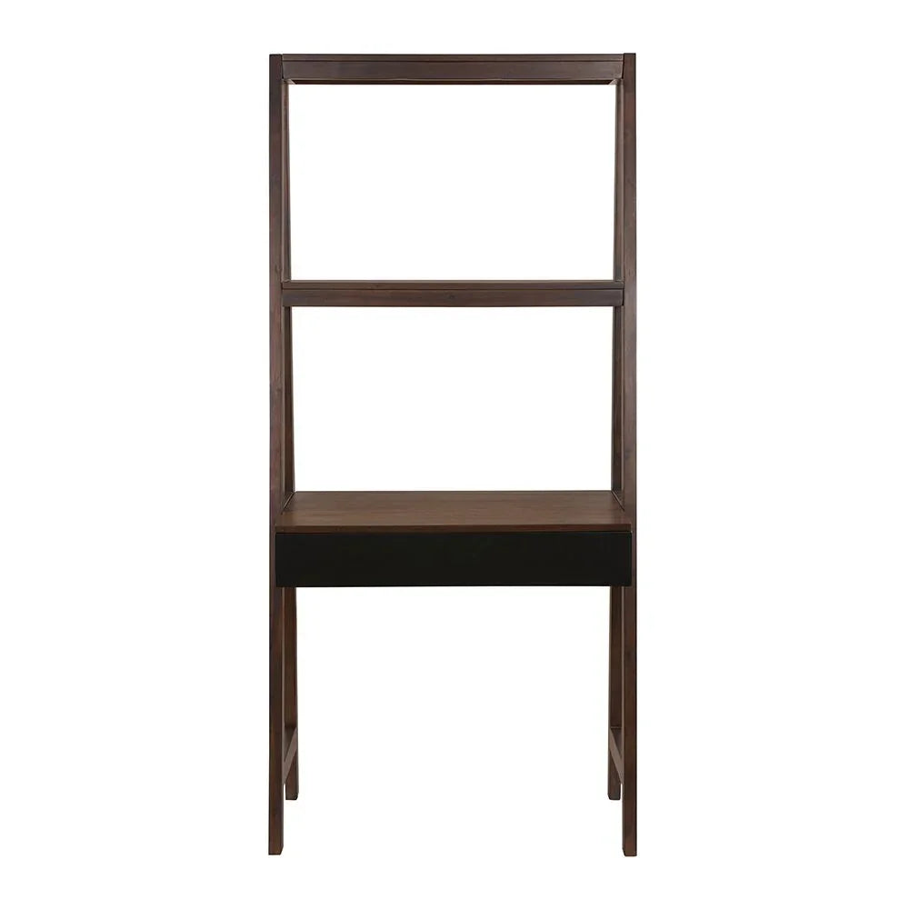 Ladder Desk, Ladder Style Display Shelf - Natural Wood / Brown - Furniture Home Direct