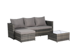 4 Piece Outdoor Sectional Set with Coffee Table - Furniture Home Direct