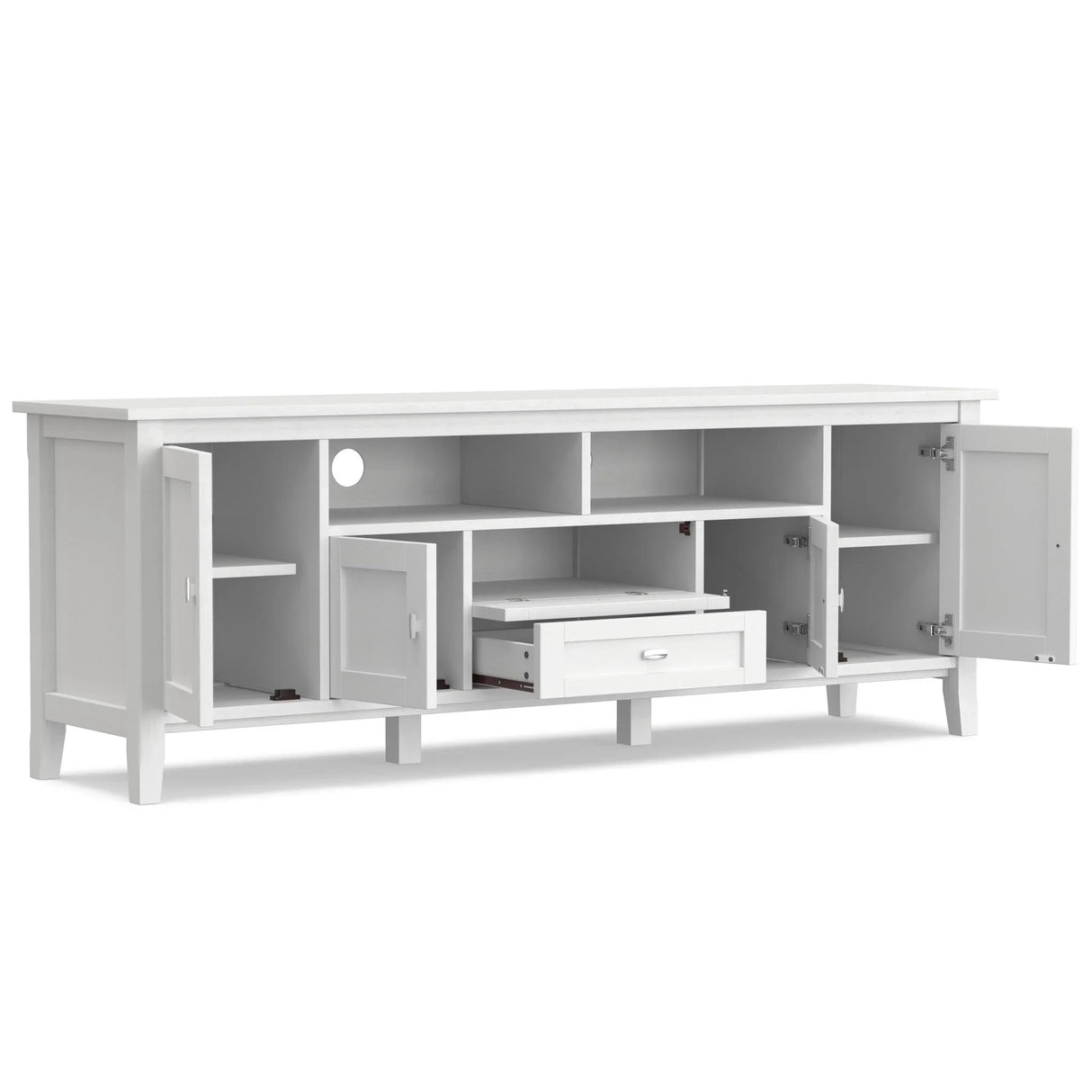 Warm Shaker - TV Media Stand, Handcrafted - Furniture Home Direct