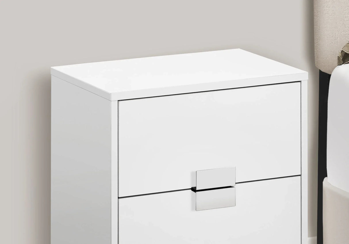 Accent Side Table, Storage Drawer, Modern Design - Furniture Home Direct