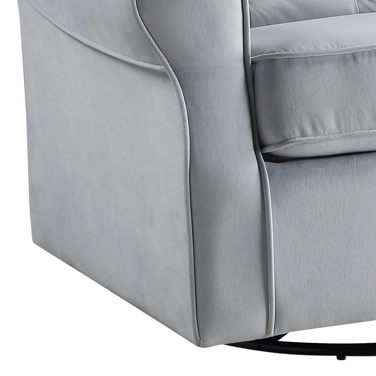 Zeger - Glider Chair With Swivel - Gray - Furniture Home Direct