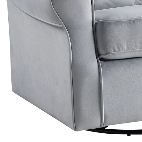 Zeger - Glider Chair With Swivel - Gray - Furniture Home Direct