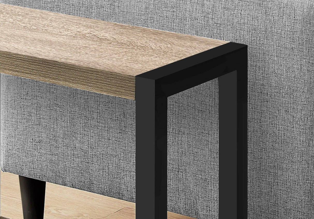 Accent Side Table, Narrow, Small, 2 Tier, Contemporary And Modern - Furniture Home Direct