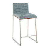 Mason Mara - Contemporary Fixed Height Counter Stool (Set of 2) - Furniture Home Direct