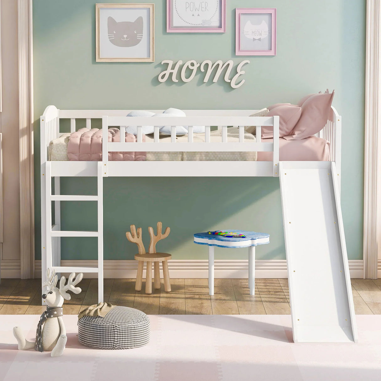 Loft Bed With Slide And Ladder - Furniture Home Direct
