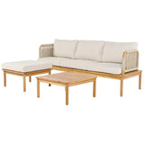 3-piece Outdoor Acacia Patio Set - Furniture Home Direct