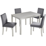Dining Table Set, Table With A Rectangular Table And Upholstered Chairs - Furniture Home Direct