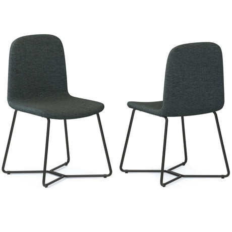 Wilcox - Dining Chair (Set of 2) - Charcoal Gray - Furniture Home Direct