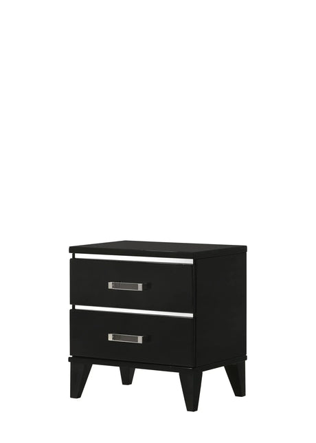 Chelsie - Nightstand - Black - Furniture Home Direct
