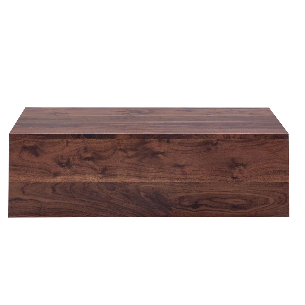 Coffee Table Modern Wood Grain Rectangular Finish Walnut - Furniture Home Direct