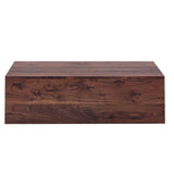 Coffee Table Modern Wood Grain Rectangular Finish Walnut - Furniture Home Direct