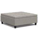 Harrison - Upholstered Coffee Table Storage Ottoman - Furniture Home Direct