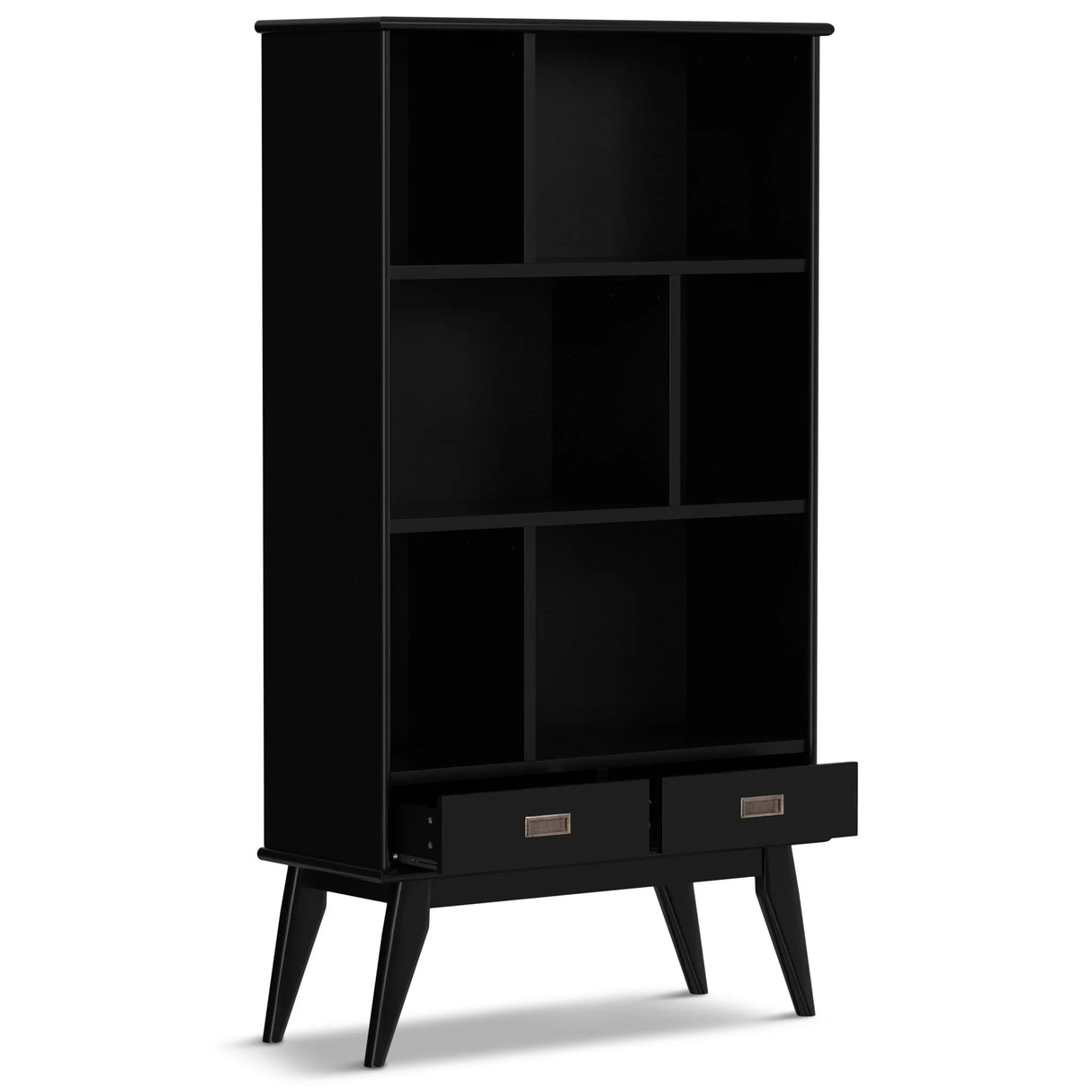 Draper - Mid Century Wide Bookcase And Storage Unit - Furniture Home Direct