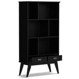 Draper - Mid Century Wide Bookcase And Storage Unit - Furniture Home Direct