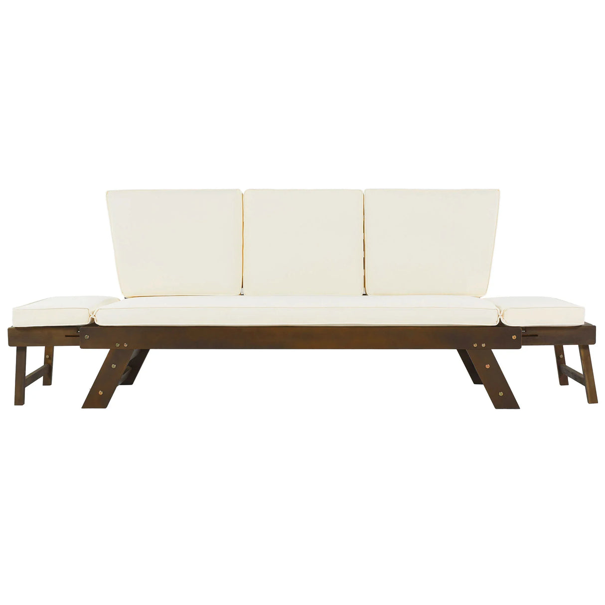 Outdoor Sofa with Adjustable Armrests - Beige - Furniture Home Direct