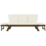 Outdoor Sofa with Adjustable Armrests - Beige - Furniture Home Direct