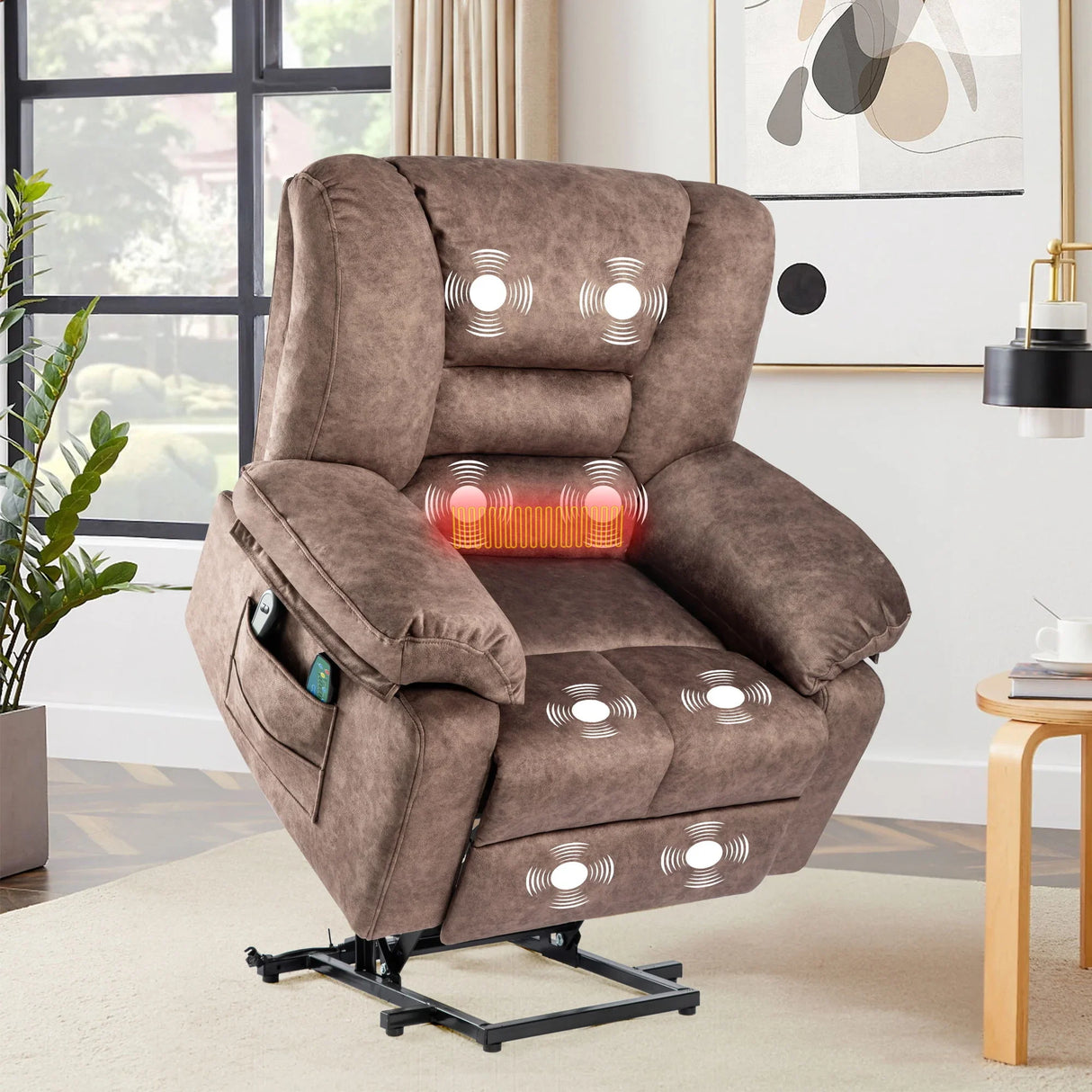 Power Lift Recliner Chair Sofa With Massage - Furniture Home Direct