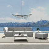 Cleo - Modular Upholstered Patio Ottoman Axroma Olefin - Furniture Home Direct