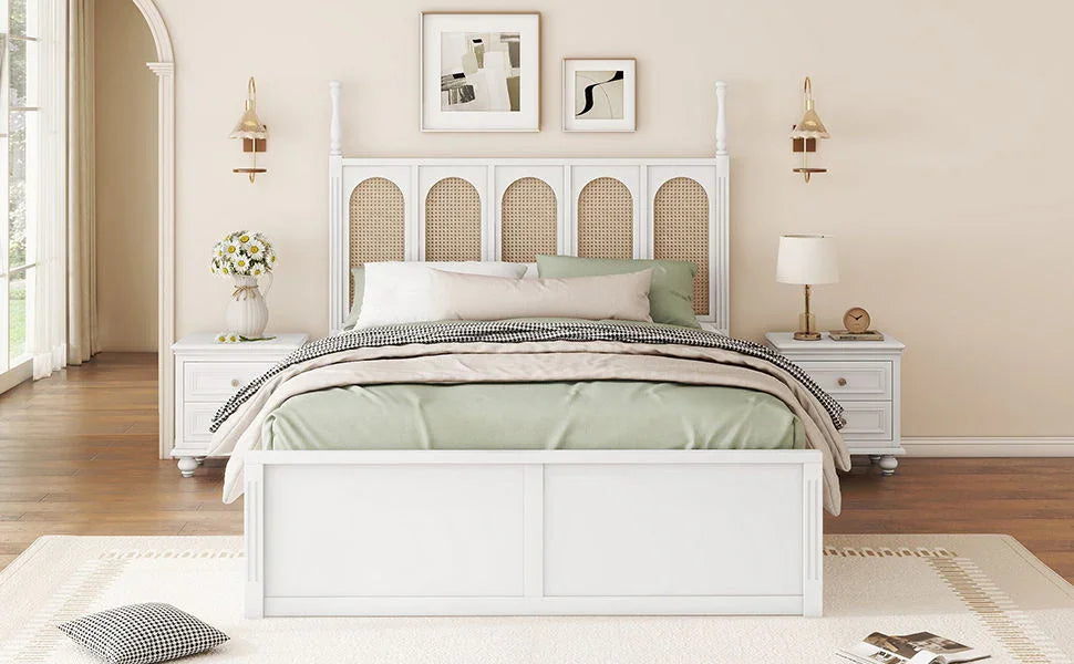 Platform Bed With With 2 Big Drawers With Trundle - Furniture Home Direct