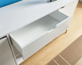 Buffet With Metal Legs With Two Door, One Drawer And Six Shelves - Furniture Home Direct