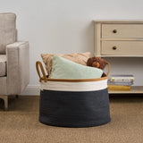 Francis - Cotton Round Laundry And Storage Basket - Furniture Home Direct