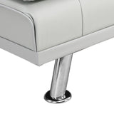 Sleeper Sofa with Armrest and Two Cup Holders - White - Furniture Home Direct