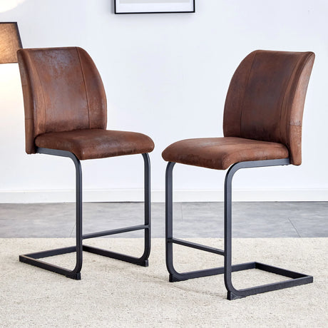 Modern Chairs With Cushions And Metal Legs (Set of 2) - Furniture Home Direct