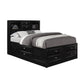 Lucille - 5 Piece Bedroom Set With Storage Drawers And Bookcase Headboard - Furniture Home Direct