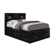 Lucille - 5 Piece Bedroom Set With Storage Drawers And Bookcase Headboard - Furniture Home Direct