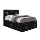 Lucille - 5 Piece Bedroom Set With Storage Drawers And Bookcase Headboard - Furniture Home Direct