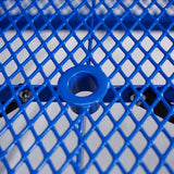 Rectangular Outdoor Steel Picnic Table With Umbrella Pole - Furniture Home Direct