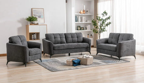 Callie - Woven Fabric Living Room Set - Furniture Home Direct