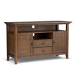 Redmond - Tall TV Media Stand - Rustic Natural Aged Brown - Furniture Home Direct