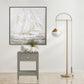 Dylan - Wooden End Side Table Nightstand With Glass Top And Drawer - Furniture Home Direct