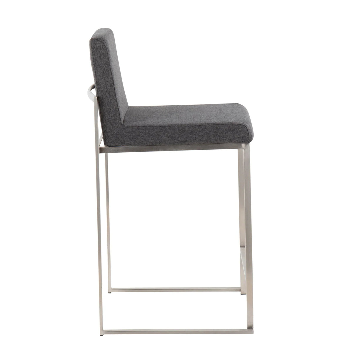 Fuji - Contemporary High Back Counter Stool, Functional Design - Furniture Home Direct