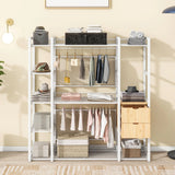 Open Style Wardrobe With Hanging Rails, Shelves And Drawers - Furniture Home Direct